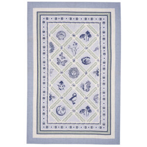 coastal treasures tea towel