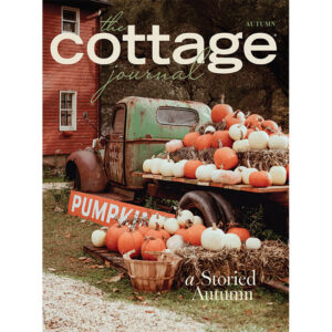 The Cottage Journal Autumn 2026 cover with old farm truck carrying pumpkins