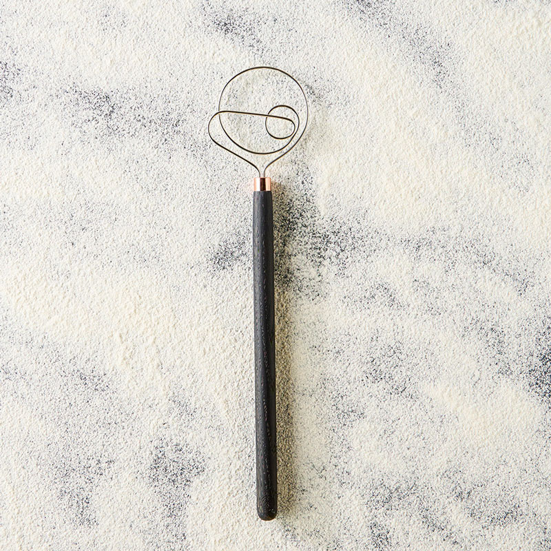Floaty Goat dough whisk in flour