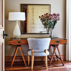 desk and chair