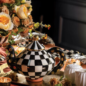 Cozy tea setting