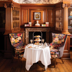 Cozy tea setting