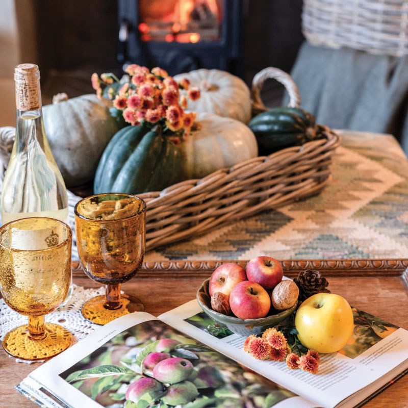 Basket with fruit