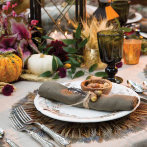 Autumn dinner setting