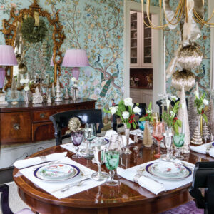 Christmas dining room