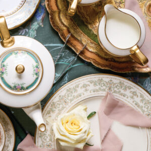 Tea table setting