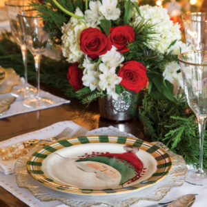 Christmas table setting