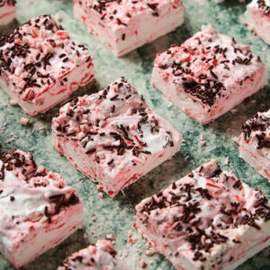 Peppermint marshmallow bars