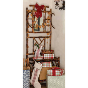 Ladder with stockings and presents