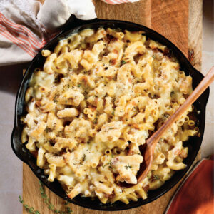 Cast iron macaroni and cheese
