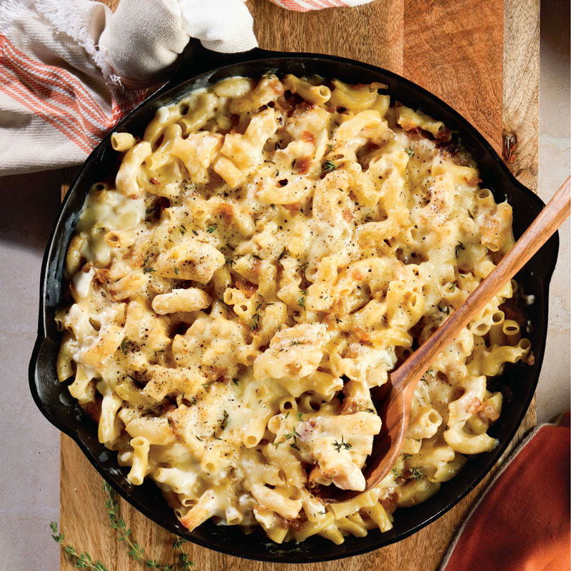 Cast iron macaroni and cheese