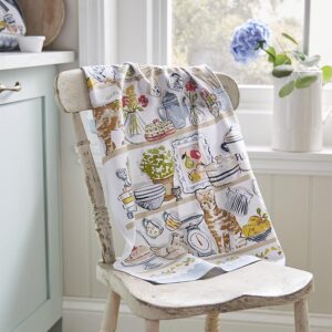 Pantry Cats tea towel